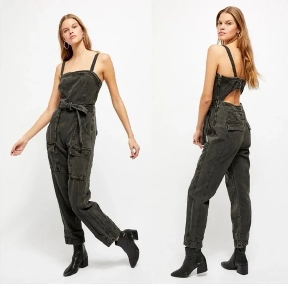 Free People Go West Utility jumpsuit size S - Picture 5 of 15